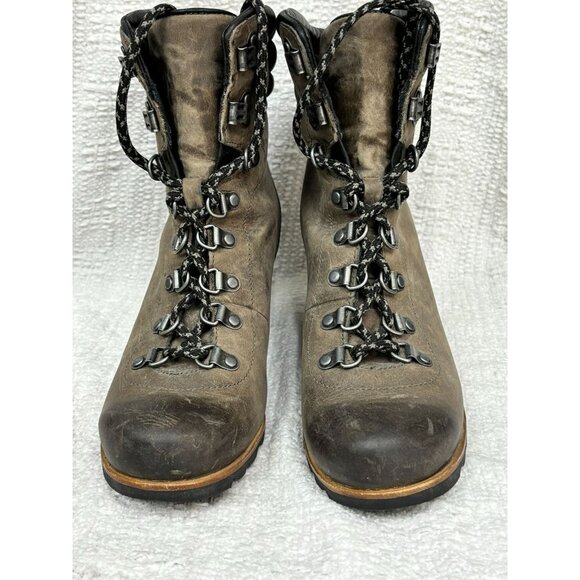 Sorel Women's Brown Leather Booties Size 8 #100884 - Picture 2 of 7